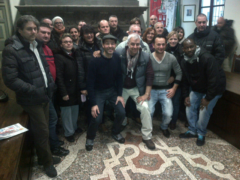 van de sfroos con i lavoratori della sisme